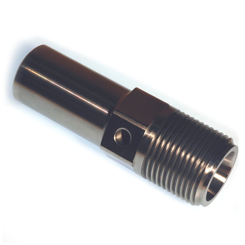 Nozzle Body, RT Style, FT, 4-1/4" Long (5" with Tip), 1-1/2"-12 Thd, 3/4" RO