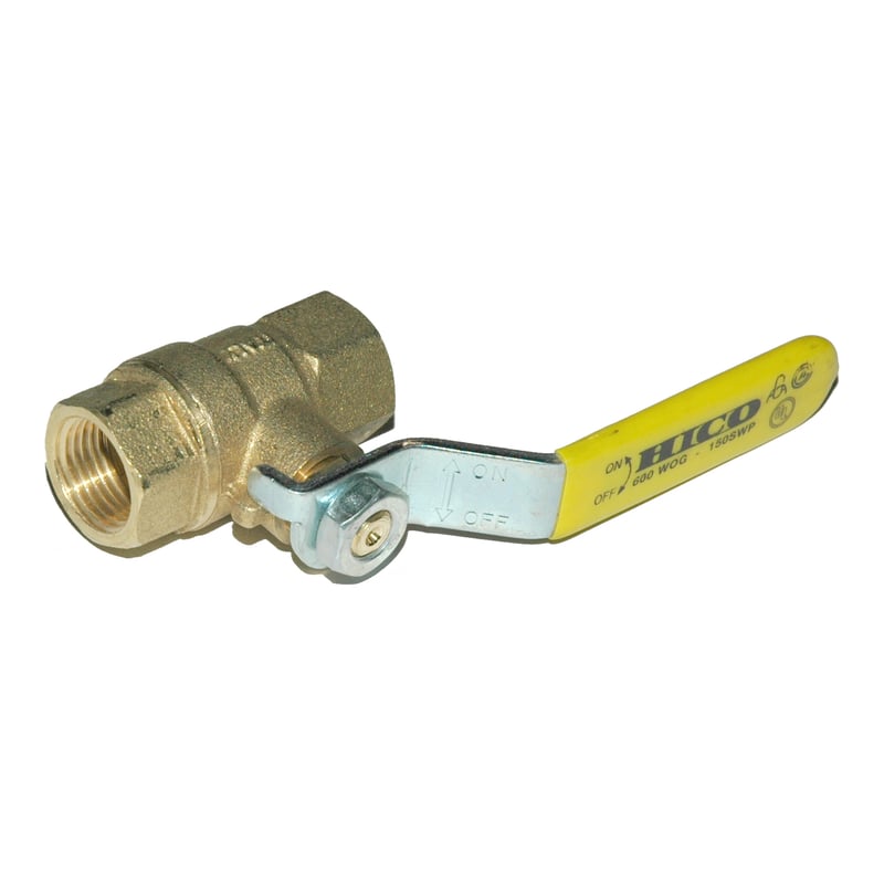 Ball Valve, 3/8″ Female NPT, Full Port Brass