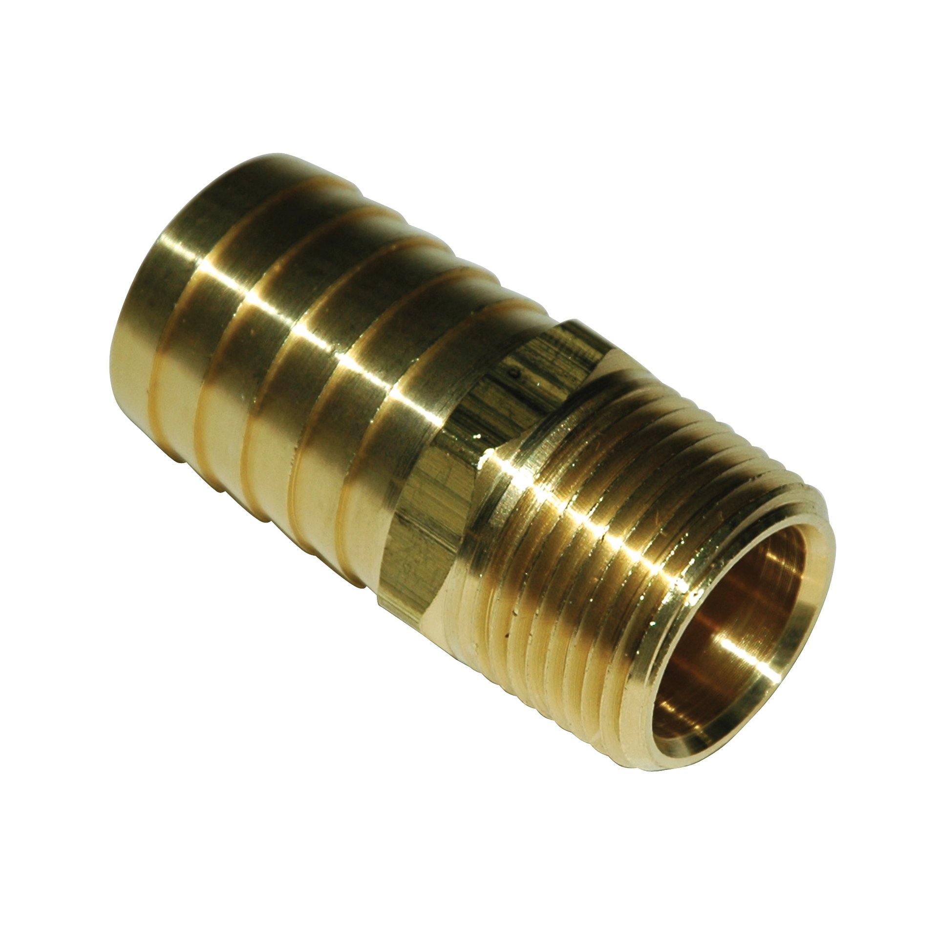 Hose Barb, 1" Inside Diameter Hose, 3/4" Male NPT, Straight, Brass. - Image 2
