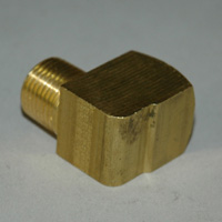 Street Elbow, 90 Degree, Brass Mold Fitting 3/8" NPT Male x 3/8" NPT Female - Barstock - Image 2