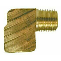 Street Elbow, 90 Degree, Brass Mold Fitting 1/2″ NPT Male x 1/2″ NPT Female – Barstock