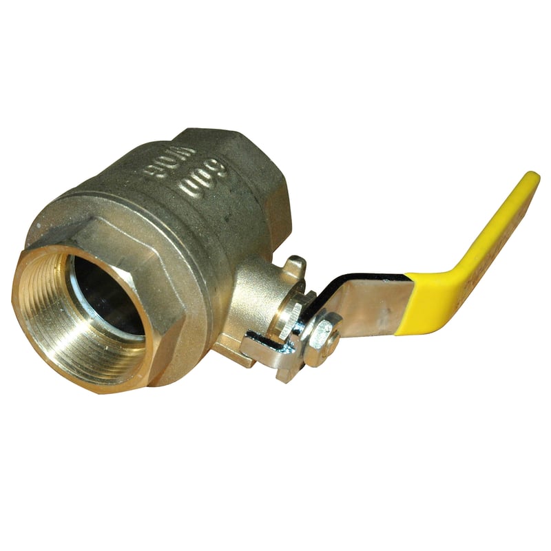 Ball Valve, 1-1/2″ Female NPT, Econo Line, Full Port, Brass