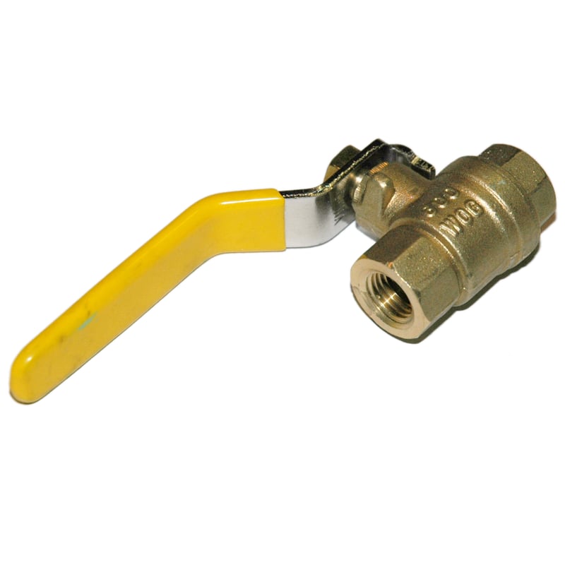 Ball Valve, 1/4", Female NPT, Econo Line, Full Port, Brass
