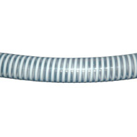 Loader Hose, 1" ID, Smooth Cover, Clear Wall, White Helix Reinforced PVC & Seamless Smooth Bore - Image 2