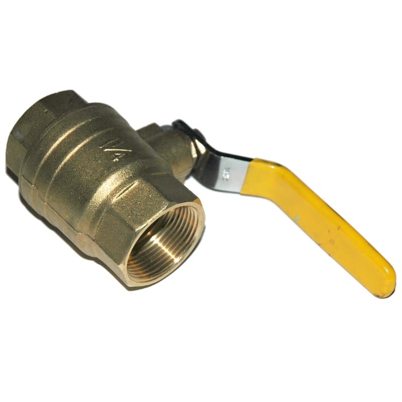Ball Valve, 1-1/4", Female NPT, Econo Line, Full Port, Brass