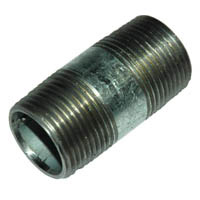 Pipe Nipple, 3/4″ NPT, 2″ Length, Galvanized Steel