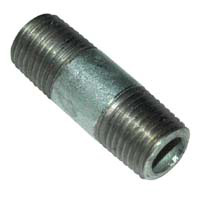 Pipe Nipple, 1/4″ NPT, 1-1/2″ Length, Galvanized Steel