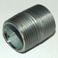 Pipe Nipple, 1" NPT, Close, Galvanized Steel - Image 1