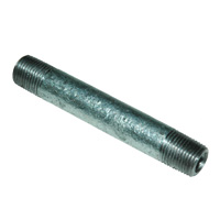 Pipe Nipple, 1/8″ NPT, 2-1/2″ Length, Galvanized Steel