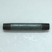 Pipe Nipple, 1/4" NPT, 3-1/2" Length, Galvanized Steel - Image 1