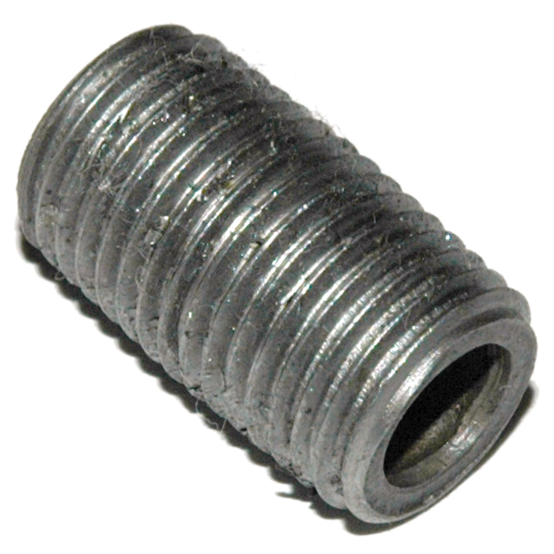 Pipe Nipple, 1/4" NPT, Close, Black Steel - Image 1