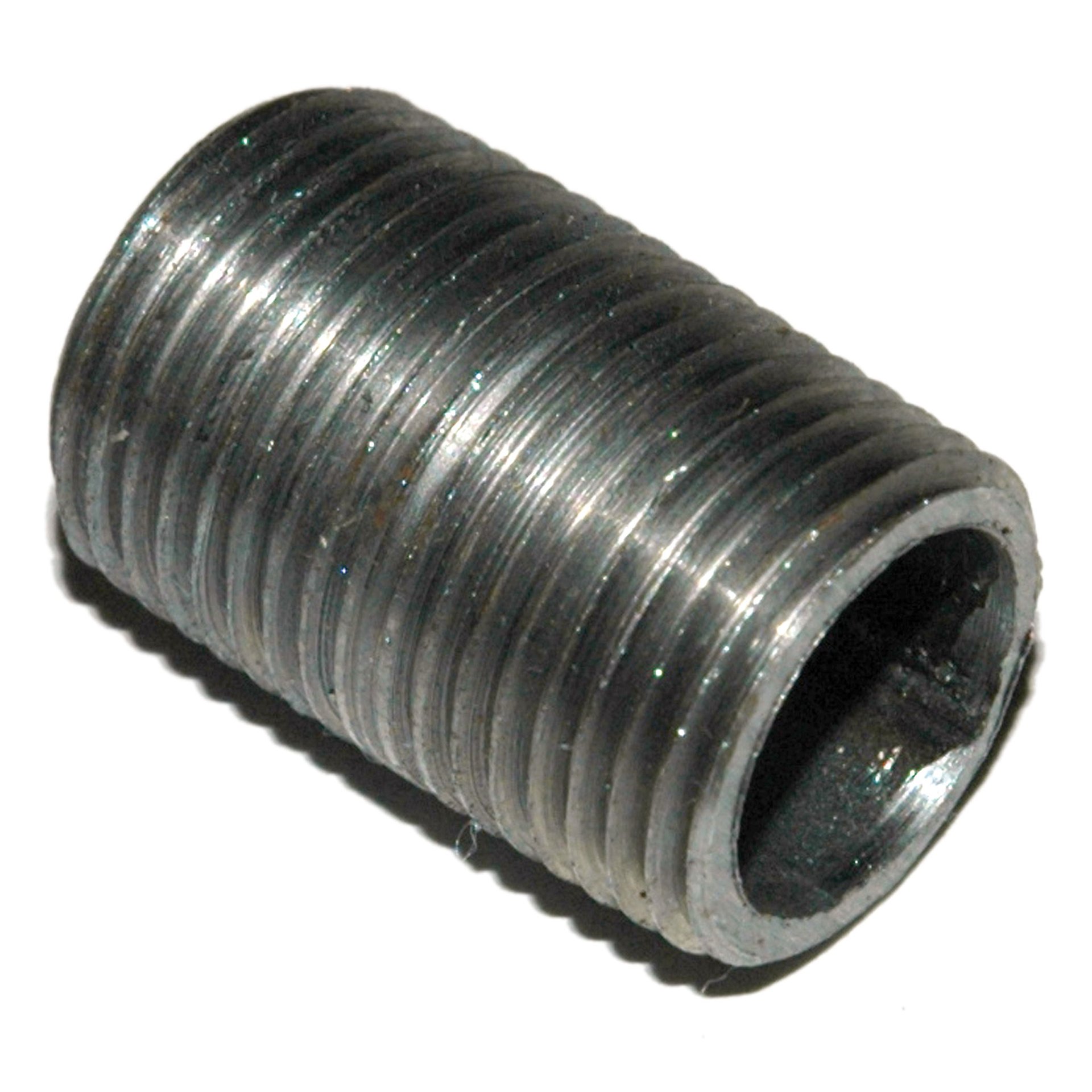 Pipe Nipple, 3/8" NPT, Close Black Steel - Image 1