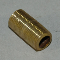 Pipe Nipple, 1/8" NPT, Close, Brass