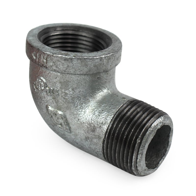 Elbow, Street, 90 Degree, 1″ NPT, Galvanized Steel