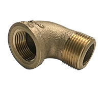 Reducing Female Elbow, 90 Degree, 2" x 1" NPT, Bronze - Image 1