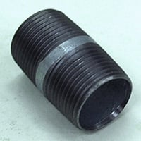 Pipe Nipple, 1" NPT, 2" Length, Galvanized Steel - Image 1