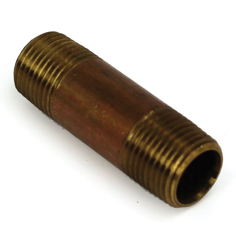 Pipe Nipple, 1/2″ NPT, 2-1/2″ Length, Brass