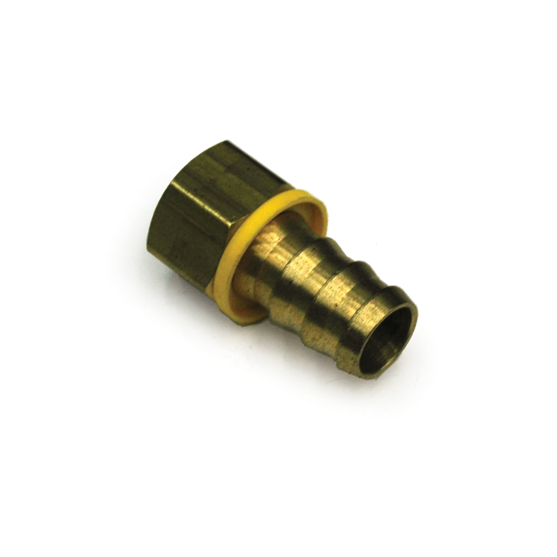 Hose Barb, 3/4" Inside Diameter Push-On, 3/4" Female NPT, Brass. - Image 1