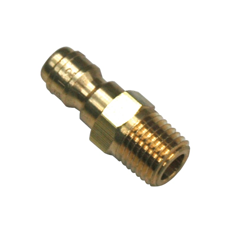 Plug, ST Series, 1/4″ Body, 1/4″-18 Male NPT Brass