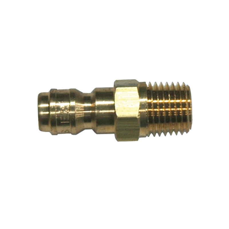 Plug, ST Series, 1/4" Body, 1/4"-18 Male NPT Brass