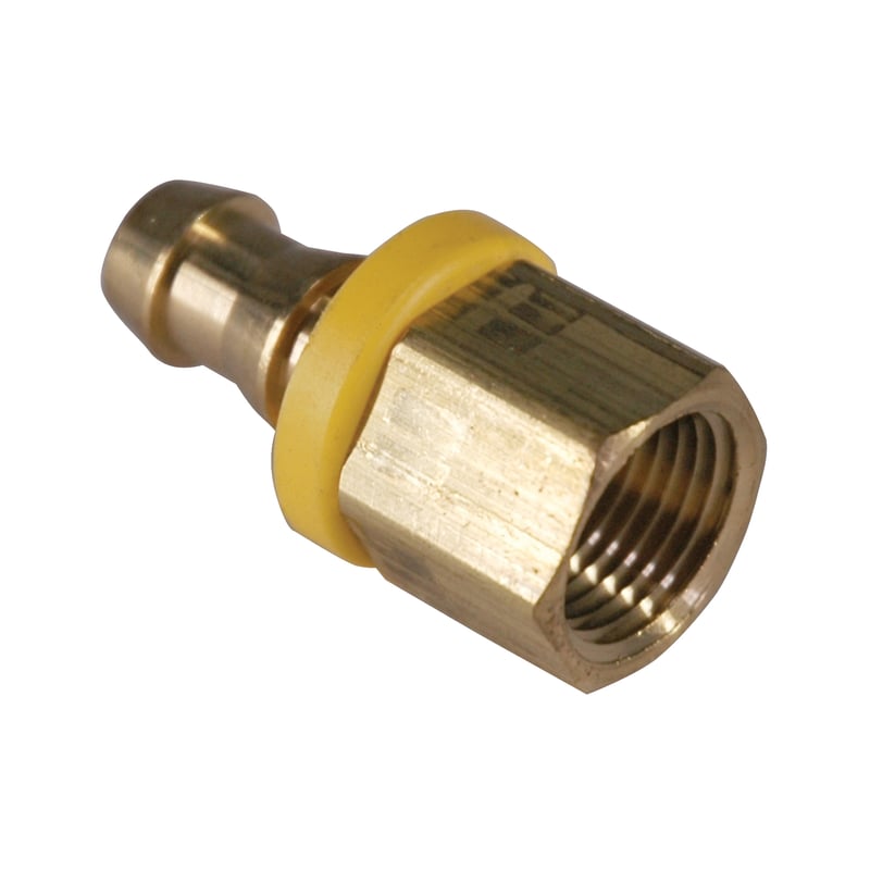 Hose Barb, 3/8" Inside Diameter Push-On, 3/8" Female NPT, Brass