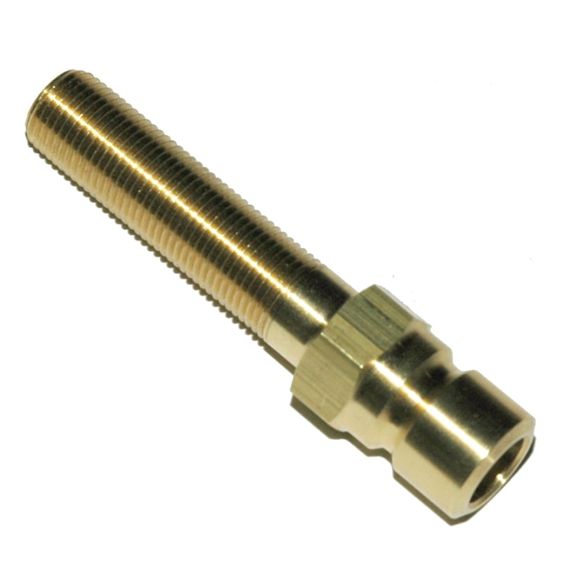 Plug, Water Extension, 300 Series, 3/8" Passage, 2.5" Length, 1/8" NPT, Brass