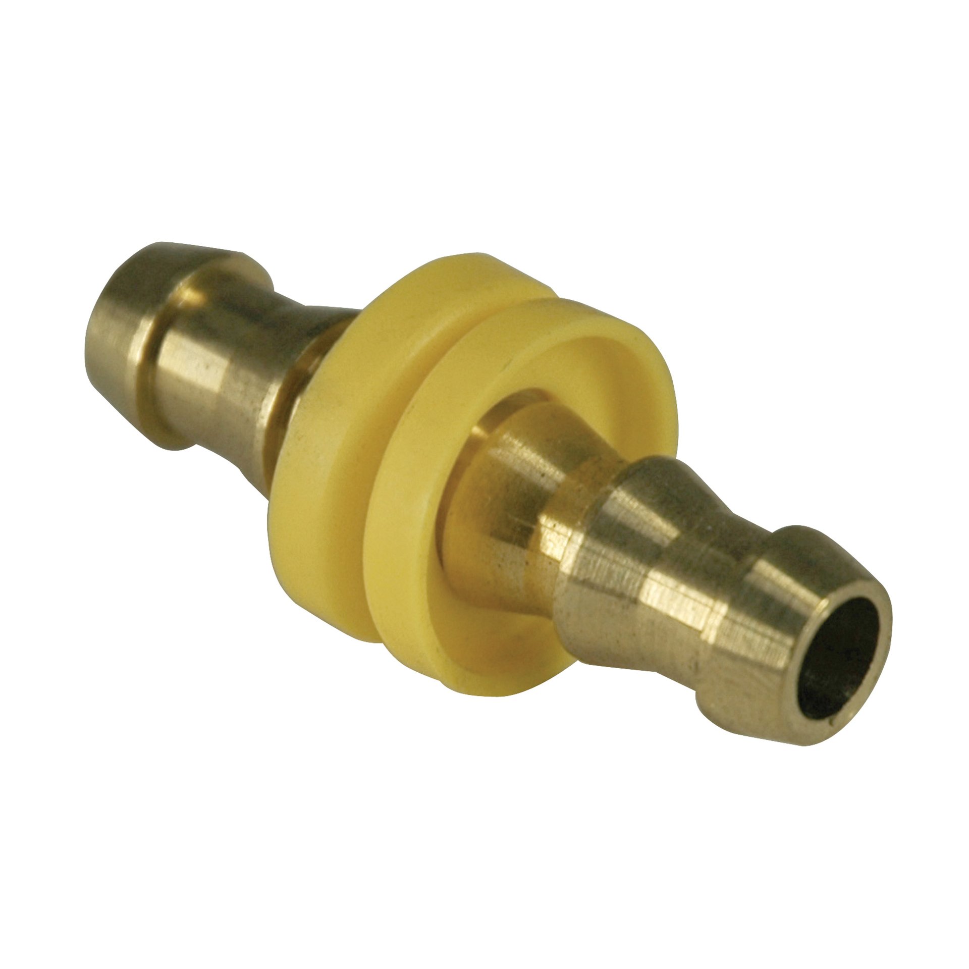 Hose Mender, 3/8" Inside Diameter Hose, Push-On, Brass. - Image 1