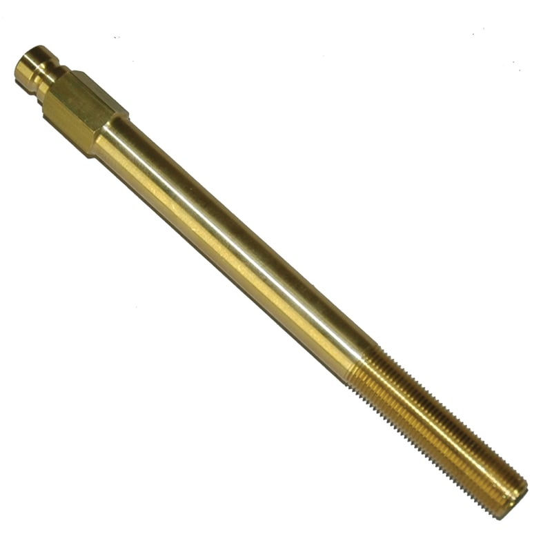 Plug, Water Extension, 200 Series, 1/4" Passage, 5.5" Length, 1/8" NPT, Brass