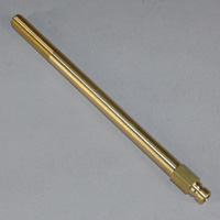Plug, Water Extension, 200 Series, 1/4" Passage, 7" Length, 1/8" NPT, Brass