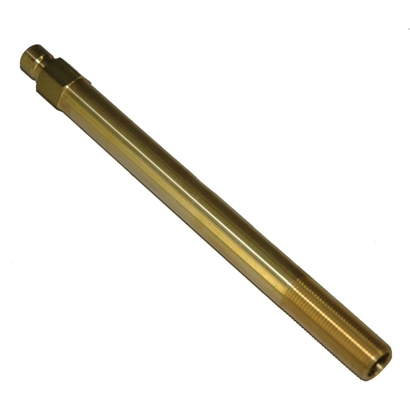 Plug, Water Extension, 300 Series, 3/8″ Passage, 8.5″ Length, 3/8″ NPT, Brass