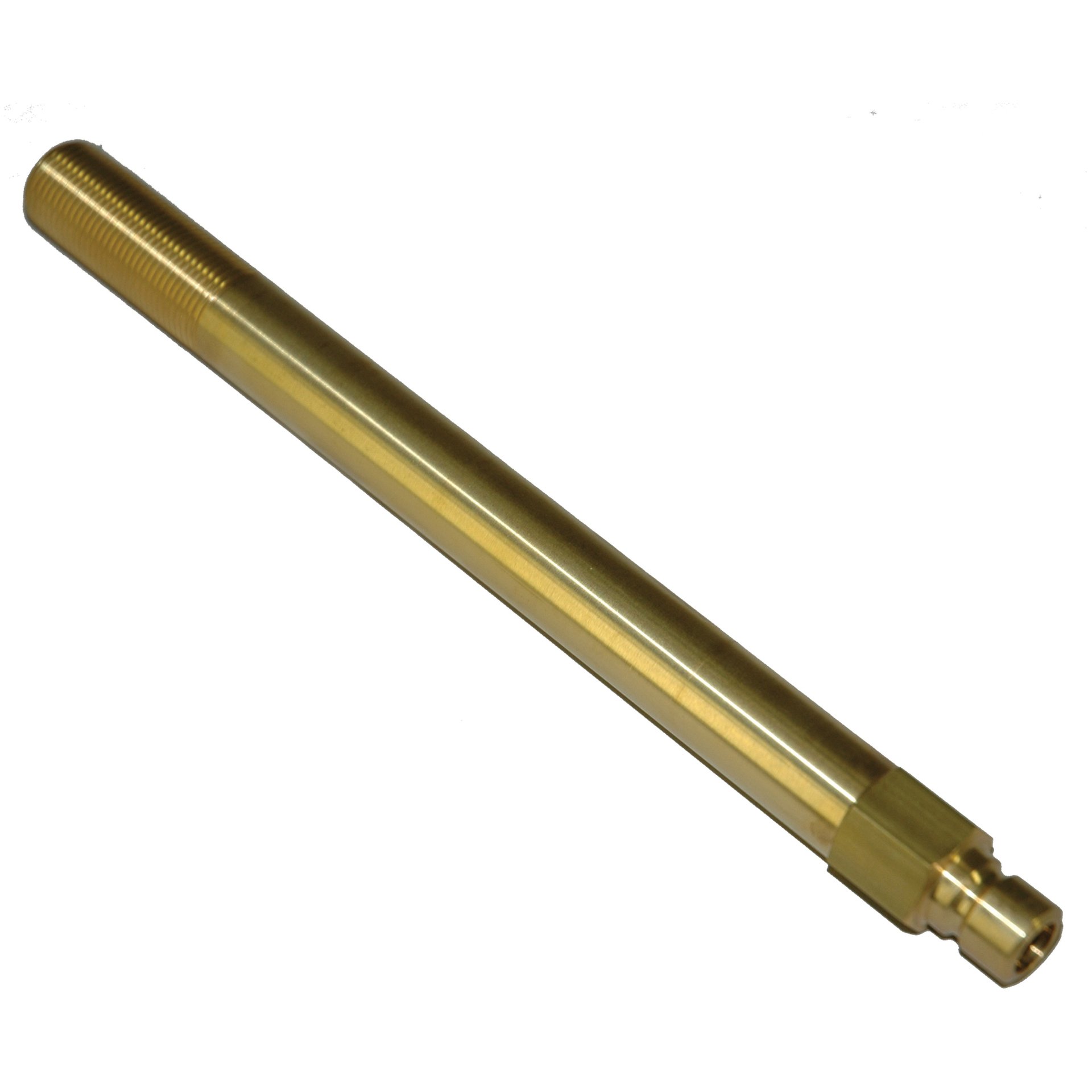 Plug, Water Extension, 300 Series, 3/8" Passage, 8.5" Length, 3/8" NPT, Brass - Image 2