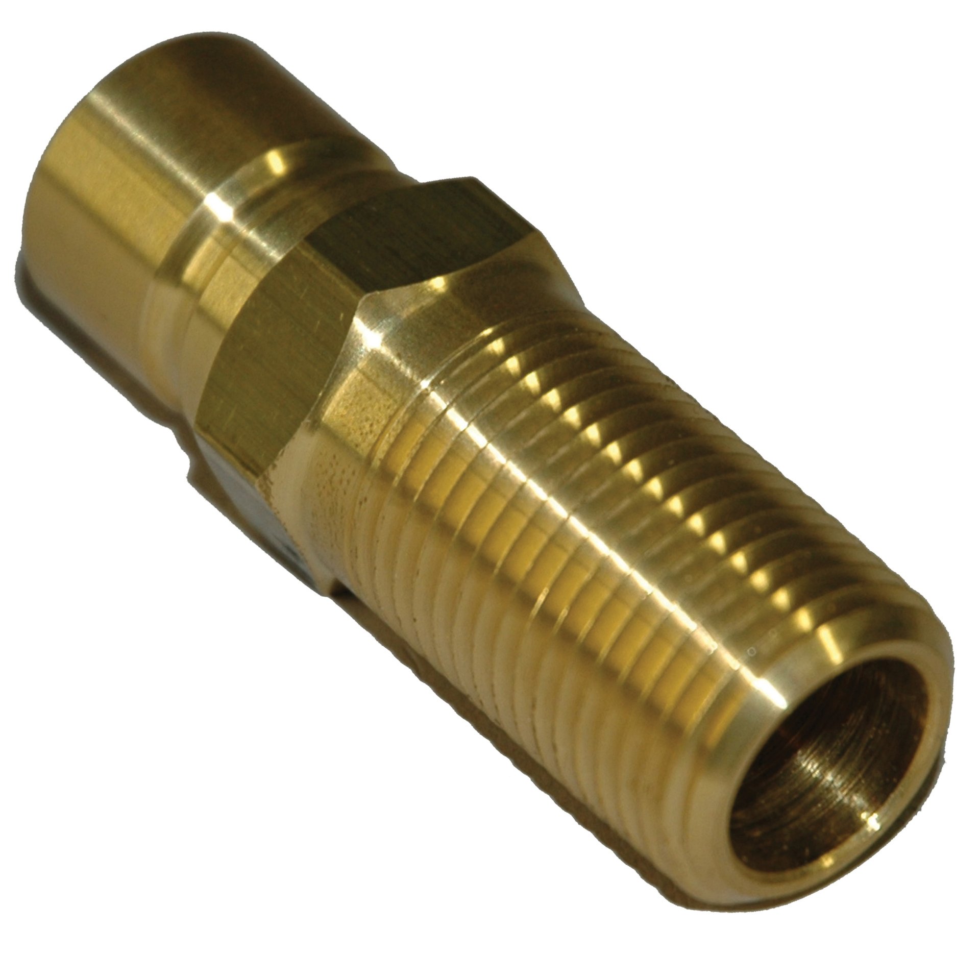Plug, Water Extension, 500 Series, 1/2" Passage, 2.5" Length, 1/2" NPT, Brass - Image 2