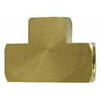 Tee, Brass Mold Fitting, 3/4" NPT - Barstock - Image 1