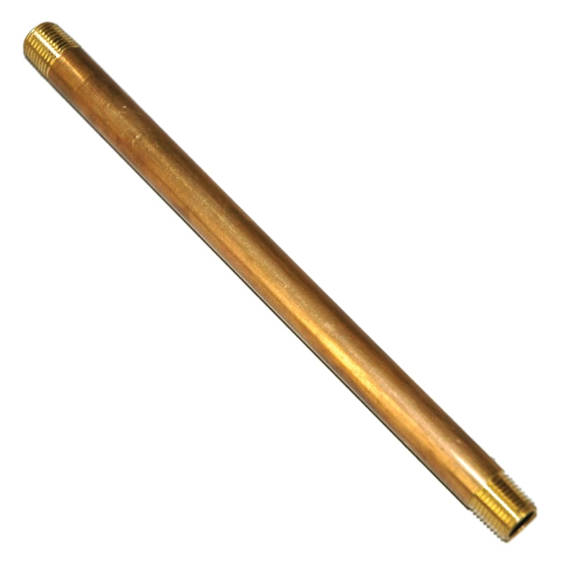 Pipe Nipple, 1/8″ NPT, 6″ Length, Brass