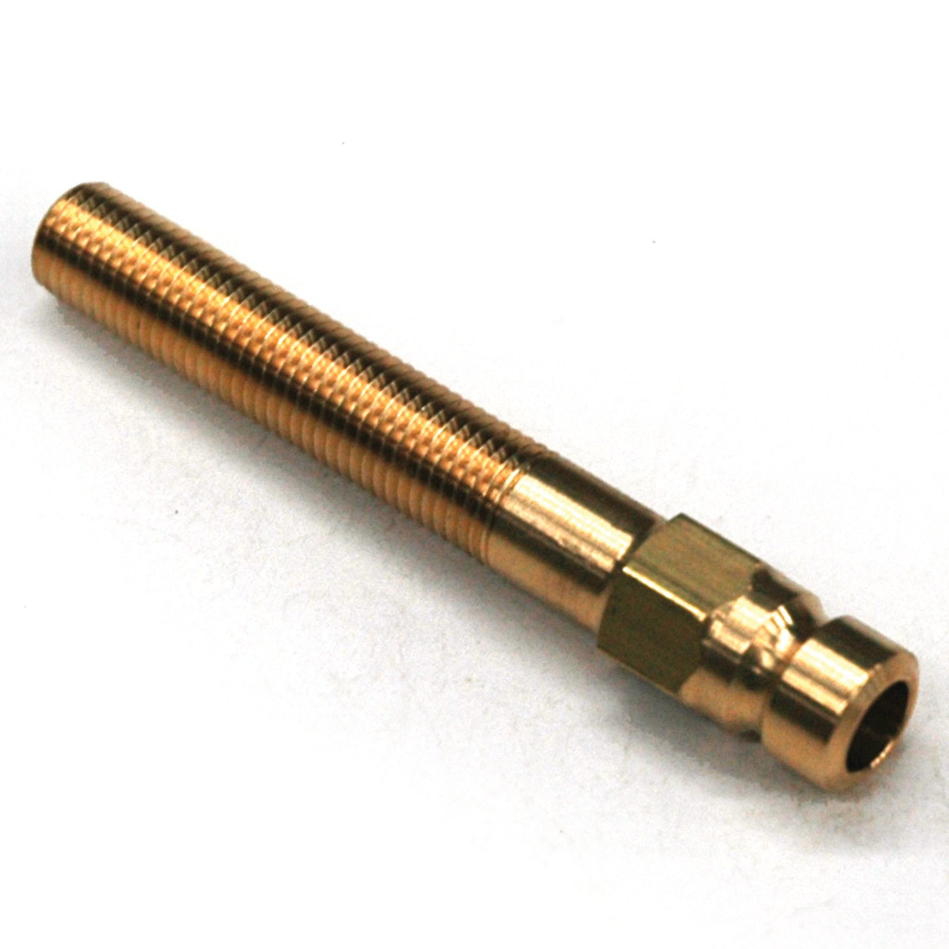 Plug, Water Extension, 200 Series, 1/4" Passage, 2.5" Length, 1/16" NPT, Brass - Image 1