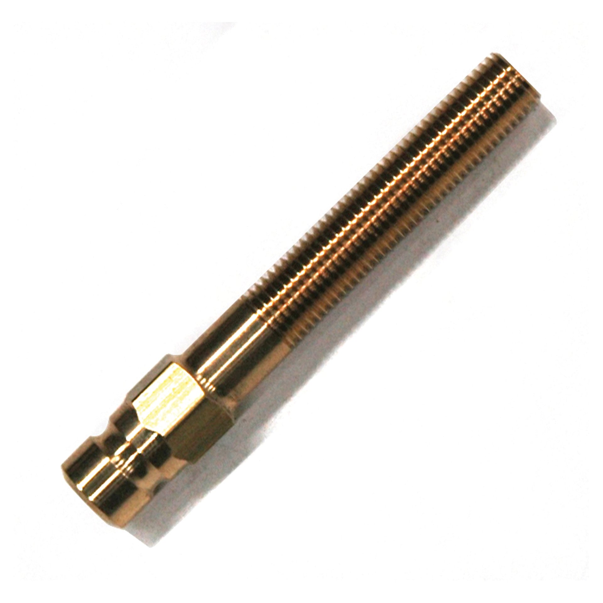 Plug, Water Extension, 200 Series, 1/4" Passage, 2.5" Length, 1/16" NPT, Brass - Image 2