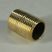 Pipe Nipple, 1/2" NPT, Close, Brass