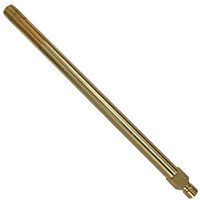 Plug, Water Extension, 300 Series, 3/8″ Passage, 11.5″ Length, 3/8″ NPT, Brass