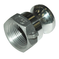 Cam & Groove Coupling, Type A 1" Aluminum, Male Adapter x Female NPT Thread - Image 2