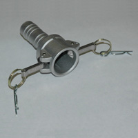 Cam & Groove Coupling, Type C 1" Aluminum, Female Coupler x Hose Shank - Image 2