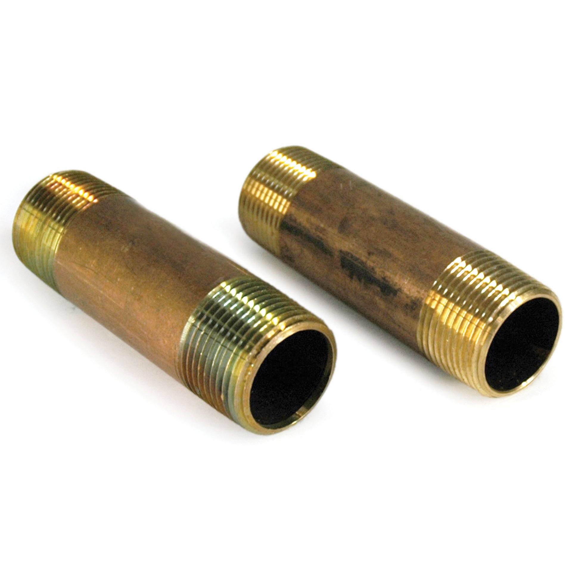 Pipe Nipple, 1" NPT, 4" Length, Brass - Image 1