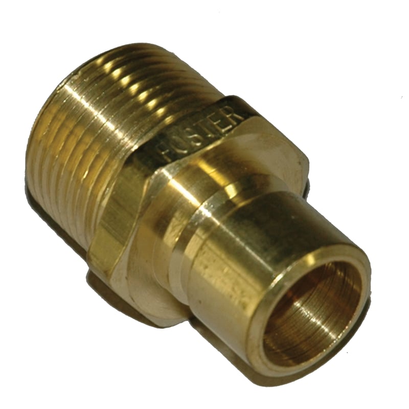 Plug, Water, 500 Series, 1/2" Passage, 3/4" NPT Male, Brass