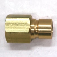 Plug, Water, 500 Series, 1/2" Passage, 1/2" NPT Female, Brass - Image 2