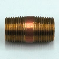 Pipe Nipple, 1/2" NPT, 1-1/2" Length, Brass - Image 2