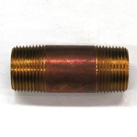 Pipe Nipple, 3/4″ NPT, 2-1/2″ Length, Brass
