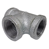 Tee, 3/4″ NPT, Galvanized Steel.