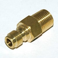 Plug, ST Series, 1/8″ Body, 1/8″-27 Male NPT Brass