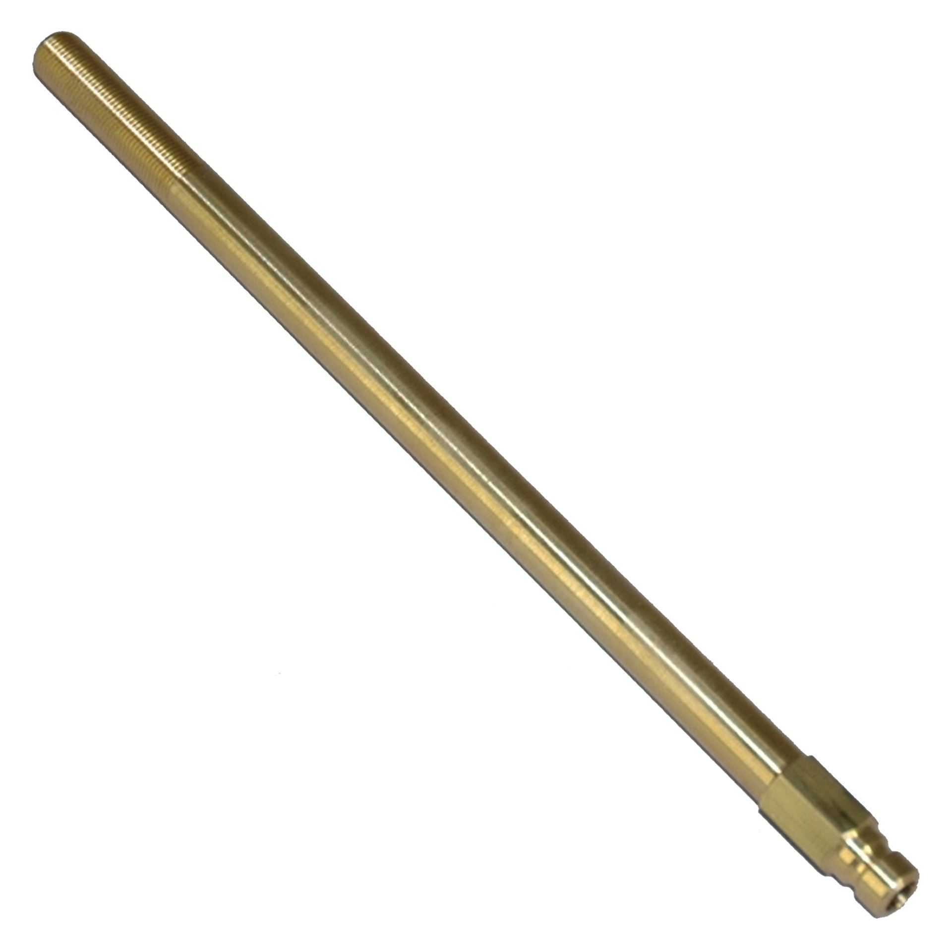 Plug, Water Extension, 200 Series, 1/4" Passage, 8.5" Length, 1/8" NPT, Brass - Image 2