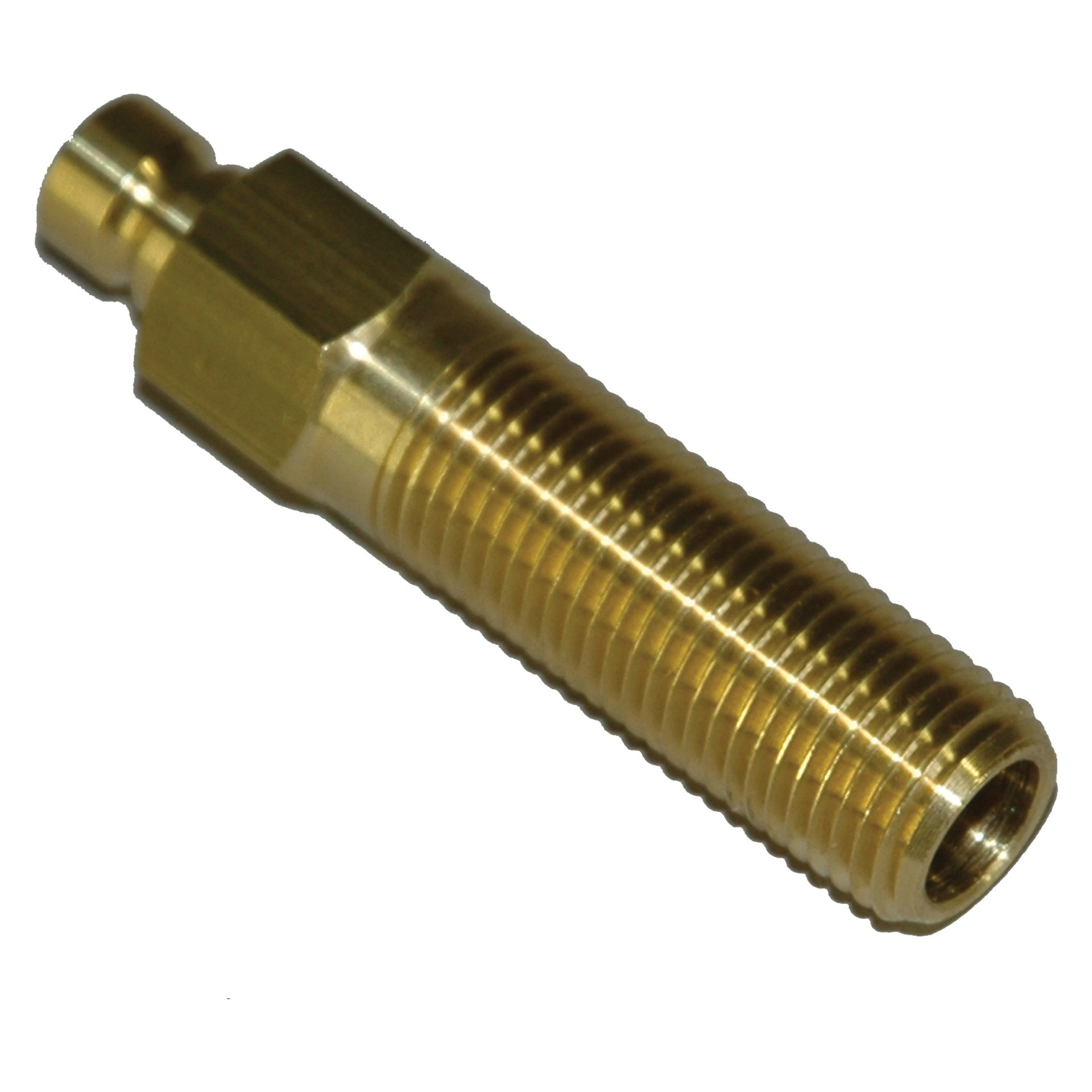 Plug, Water Extension, 200 Series, 1/4" Passage, 2.5" Length, 1/4" NPT, Brass - Image 2