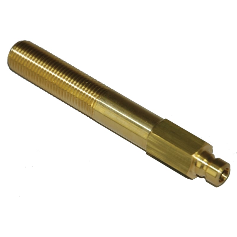 Plug, Water Extension, 200 Series, 1/4" Passage, 4" Length, 1/4" NPT, Brass
